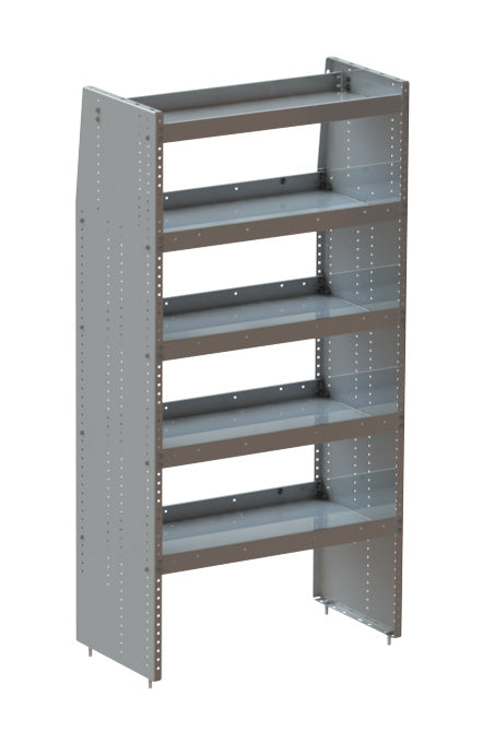 5-Shelf Unit, 32w x 63h x 16d, Gray