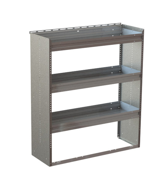 3-Shelf Unit, 52w x 60h x 18d, Gray