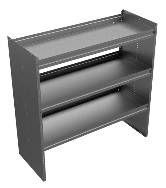 3-Shelf Unit, 60w x 60h x 24d, Gray