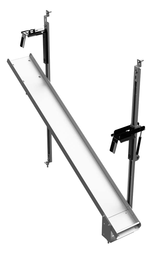 Ladder Holder, Gray, Low Roof, Transit